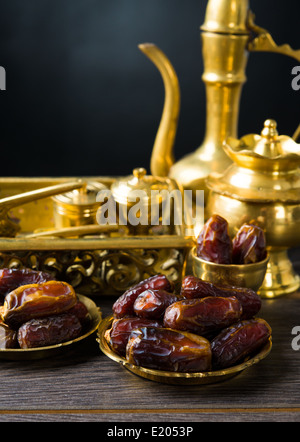 Ramadan food également connu sous le nom de kurma , dates Palm Banque D'Images