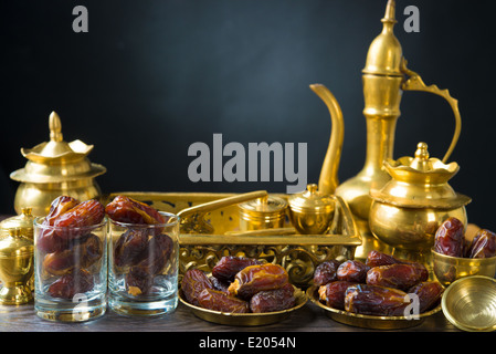 Ramadan food également connu sous le nom de kurma , dates Palm Banque D'Images