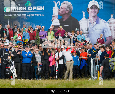 Rory McIlroy au Royal Portrush, co Antrim, en Irlande du Nord Banque D'Images