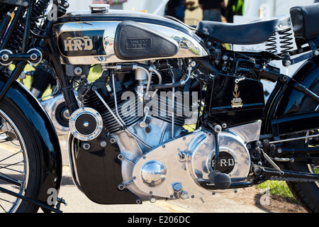 Vintage 1939 Vincent HRD une série rapide de moto. Classic british bike Banque D'Images