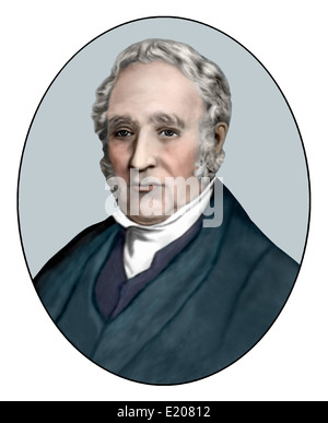 George Stephenson, 1781 ; 1848 ; ingénieur ferroviaire anglais illustration Banque D'Images