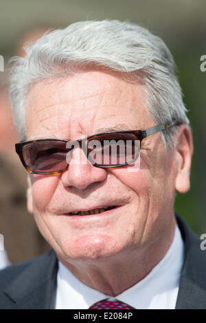 Oslo, Norvège. 12 Juin, 2014. Le Président allemand Joachim Gauck assiste à l'Youngwood Music Festival à Oslo, Norvège, 12 juin 2014. Gauck est sur une visite de quatre jours de visite en Norvège. Photo : MAURIZIO GAMBARINI/dpa/Alamy Live News Banque D'Images