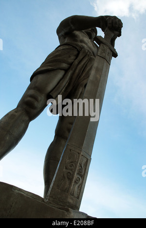 Lapu Lapu statue Rizal Park, Manille, Philippines, Asie. Banque D'Images