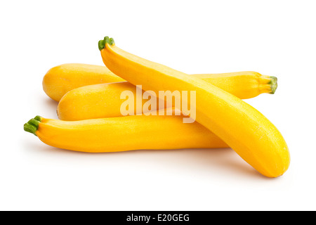 Courge jaune isolé Banque D'Images