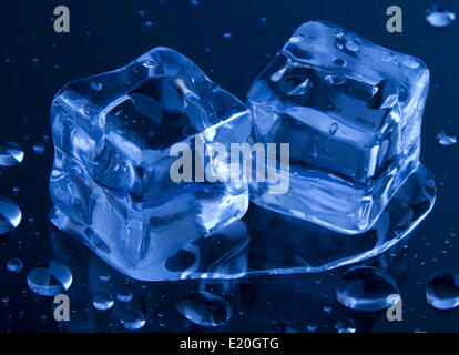 Cubes de glace Banque D'Images