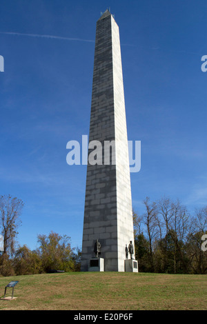 Monument à Navy participants à Vicksburg National Military Park à Vicksburg, Mississippi Banque D'Images