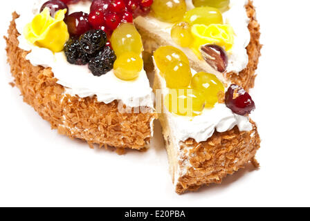 Cake aux fruits Banque D'Images