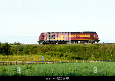 Classe 67 EWS locomotive diesel No 67025 'Western Star' Banque D'Images