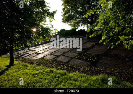 Leeds, Yorkshire, Angleterre, Royaume-Uni. Penny Pocket Park. Juin 2014. Banque D'Images