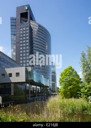 Siège de la banque néerlandaise ABN Amro sur le Zuidas à Amsterdam, le centre financier des Pays-Bas Banque D'Images