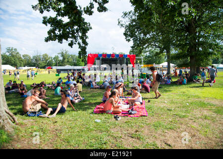 Manchester, TN, US. 12 Juin, 2014. Le Bonnaroo Music Festival qui aura lieu à Manchester, TN, USA le 12 juin 2014 Crédit : Marc Griffin/Alamy Live News Banque D'Images