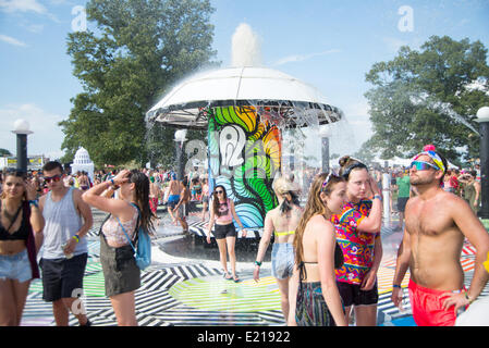 Manchester, TN, US. 12 Juin, 2014. Le Bonnaroo Music Festival qui aura lieu à Manchester, TN, USA le 12 juin 2014 Crédit : Marc Griffin/Alamy Live News Banque D'Images