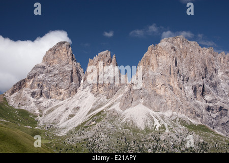 Sassolungo mountain peaks, Dolomites italiennes Banque D'Images