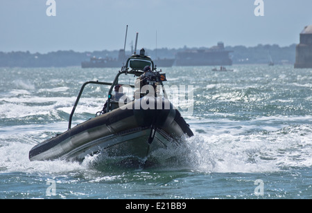 Royal Marines à Southsea à Portsmouth pour le 70e anniversaire de D Day Banque D'Images