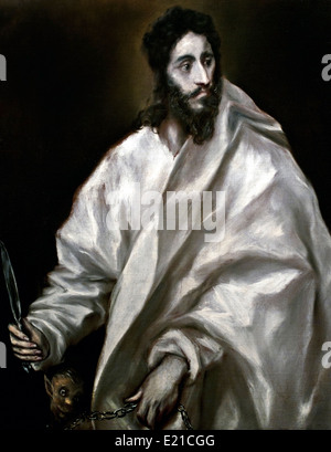 Apôtre Saint Barthélemy 1610-14 El Greco Dominikos Theotokopoulos (Crète 1541 Toledo 1614) Grec Espagnol Banque D'Images