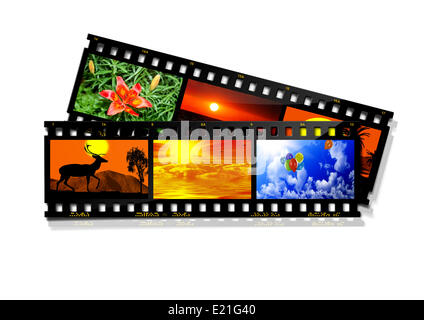 Bande de film Banque D'Images