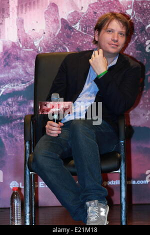 Beijing, Chine. 11 Juin, 2014. Gareth Edwards Directeur assiste à 'Godzilla' conférence de presse à l'Académie du Film de Beijing Beijing, Chine Le mercredi 11 juin, 2014. Credit : TopPhoto/Alamy Live News Banque D'Images