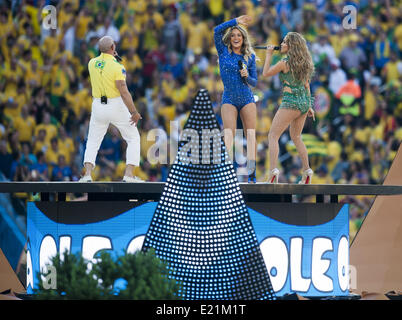 Sao Paulo, Brésil. 12 Juin, 2014. SAO PAULO -12 juin- BRASIL : Jennifer Lopez en la ceremonia de inauguracion del Mundial 2014, celebrada en el estadio Arena de Sao Paulo, el 12 de junio del 2014. Foto :/Urbanandsport Urbanandsport Cordon Crédit : Presse/NurPhoto ZUMAPRESS.com/Alamy/Live News Banque D'Images