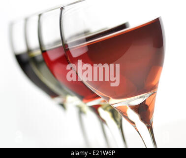 verres de vin Banque D'Images