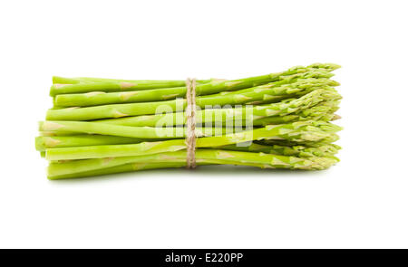 Bunch of green d'asperges fraîches Banque D'Images