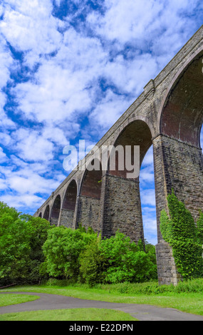 L'13 span Victorian viaduc de chemin de fer dans le parc de Porthkerry Country Park Barry Vale of Glamorgan South Wales Banque D'Images