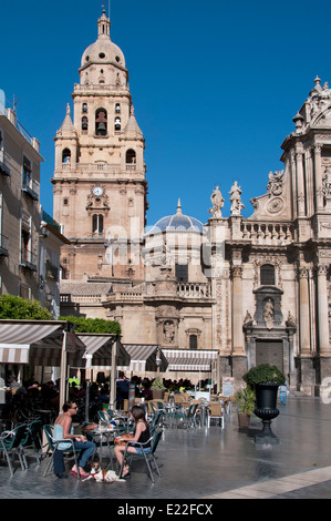 La cathédrale de Murcie - Plaza del Cardenal Belluga Espagnol Espagne Andalousie Banque D'Images