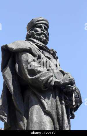 Giuseppe Garibaldi statue en bronze. Parme, Italie Banque D'Images