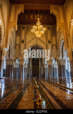 Grande Mosquée Hassan II à Casablanca, Maroc Banque D'Images