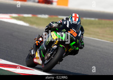 Barcelone, Catalogne, Espagne. 13 juin 2014. Monster Energy Grand Prix de Catalunya. Bradley Smith (GBR), Monster Yamaha Tech 3 rider, en action au cours de la libre pratique de la MotoGP au Grand Prix de Catalogne de Monster Energy le circuit de Montmelo. Credit : Action Plus Sport Images/Alamy Live News Banque D'Images