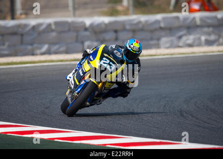 Barcelone, Catalogne, Espagne. 13 juin 2014. Monster Energy Grand Prix de Catalunya. Marcel Schrotter (GER), Tech 3 rider, en action au cours de la libre pratique du Moto2 au Grand Prix de Catalogne de Monster Energy le circuit de Montmelo. Credit : Action Plus Sport Images/Alamy Live News Banque D'Images