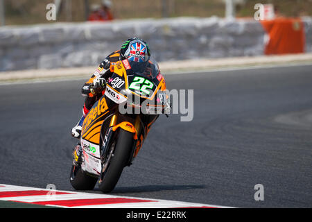 Barcelone, Catalogne, Espagne. 13 juin 2014. Monster Energy Grand Prix de Catalunya. Sam Lowes (GBR), Accélérer l'adepte, en action au cours de la libre pratique du Moto2 au Grand Prix de Catalogne de Monster Energy le circuit de Montmelo. Credit : Action Plus Sport Images/Alamy Live News Banque D'Images