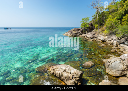 De superbes plages tropicales du parc national marin de Tarutao, Satun, le sud de la Thaïlande Banque D'Images