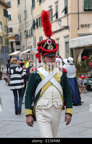 Île italienne où Napoléon fut envoyé en exil a marqué le 200e anniversaire de l'arrivée de l'empereur à Portoferraio, Italie Banque D'Images