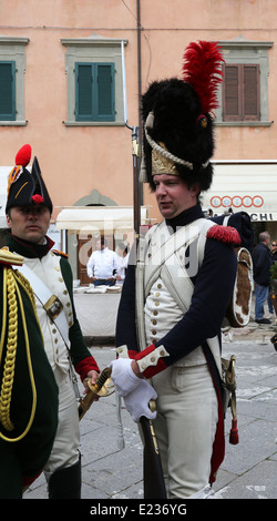 Île italienne où Napoléon fut envoyé en exil a marqué le 200e anniversaire de l'arrivée de l'empereur à Portoferraio, Italie Banque D'Images