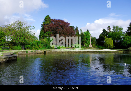 Jardins ornementaux, Grange-Over-Sands, Cumbria, England, UK Banque D'Images