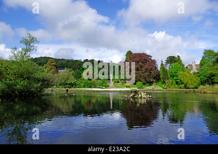 Jardins ornementaux, Grange-Over-Sands, Cumbria, England, UK Banque D'Images