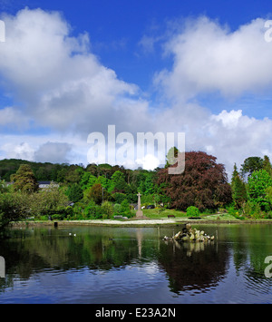 Jardins ornementaux, Grange-Over-Sands, Cumbria, England, UK Banque D'Images