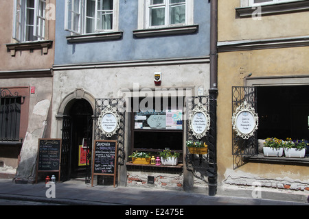 Restaurant polonais traditionnels dans la vieille ville de Varsovie Banque D'Images