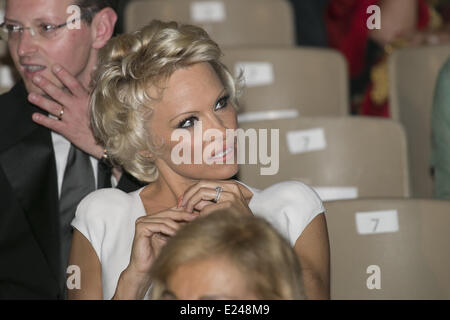 Taormina, Sicile, Italie. 15 Juin, 2014. Pamela Anderson participe à la 60e Taormina Film Fest le 15 juin 2014 à Taormina, Italie. Credit : Manuel Romano/NurPhoto ZUMAPRESS.com/Alamy/Live News Banque D'Images