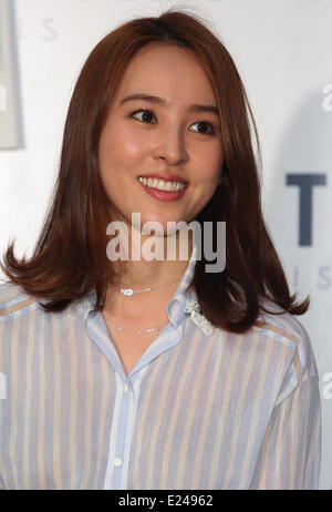 Han Hye-jin, le 13 juin 2014 : l'actrice sud-coréen Han Hye-jin assiste à un événement promotionnel à Séoul, Corée du Sud. © Lee Jae-Won/AFLO/Alamy Live News Banque D'Images