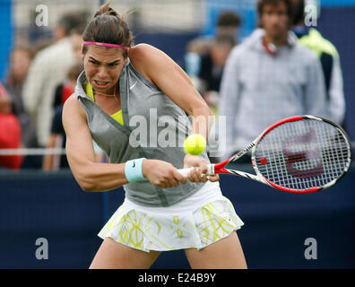 Eastbourne, Royaume-Uni. 15 Juin, 2014. Ajla Tomljanovic International Aegon (CRO) bat Paula Ormaechea (ARG) dans leur match de qualification par un score 4-6, 6-1, 6-2 à Devonshire Park. Credit : Action Plus Sport/Alamy Live News Banque D'Images