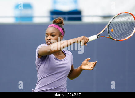 Eastbourne, Royaume-Uni. 15 Juin, 2014. Sloane Stephens International Aegon à practics Le Devonshire Park. Credit : Action Plus Sport/Alamy Live News Banque D'Images