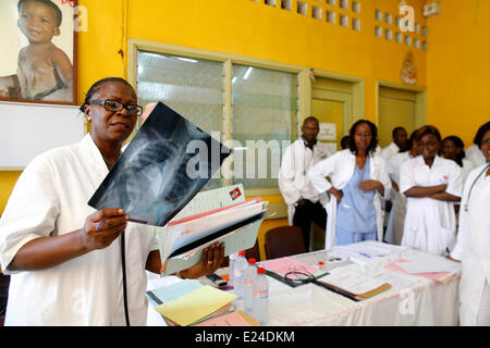 Un hôpital en Afrique Banque D'Images