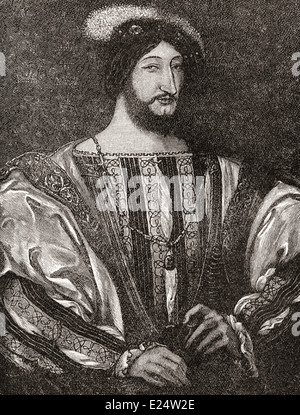 Francis I, 1494 - 1547. Roi de France. Banque D'Images