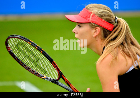 Katie Boulter (GO) jouer à Eastbourne, 2014 Banque D'Images