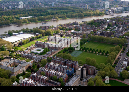 Le Royal Hospital Chelsea comme vu de l'air. Banque D'Images