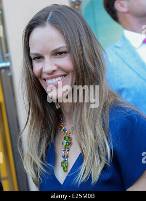 Juliette Binoche, Jeremy Irons et Hilary Swank à l'ouverture officielle de la boutique Bulgari à Saint-Tropez avec : Hilary Swank Où : St Tropez, France Quand : 16 Juil 2013 Banque D'Images