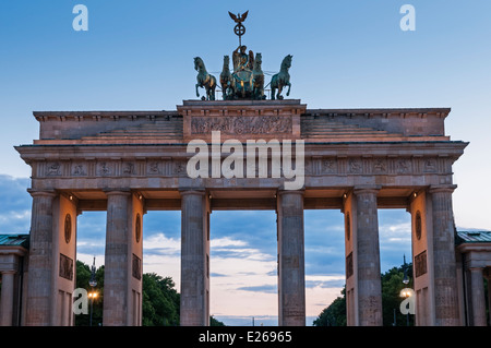 Porte de Brandebourg (Brandenburger Tor Berlin Allemagne Banque D'Images