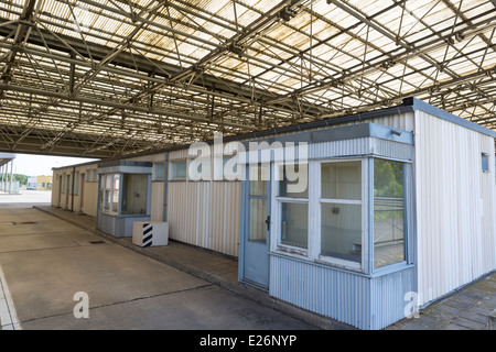 Ancien Musée de passage de la frontière entre l'ouest et l'est à Helmstedt-Marienborn en Saxe-Anhalt, Allemagne Banque D'Images