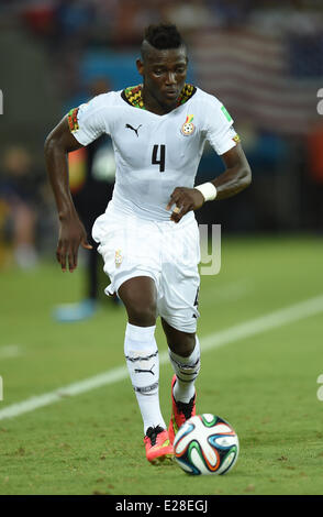 Natal, Brésil. 16 Juin, 2014. Daniel Opare du Ghana en action lors de la Coupe du Monde 2014 Groupe G avant-match entre le Ghana et les USA à l'Estadio stade Arena das Dunas de Natal, Brésil, 16 juin 2014. Dpa : Crédit photo alliance/Alamy Live News Banque D'Images